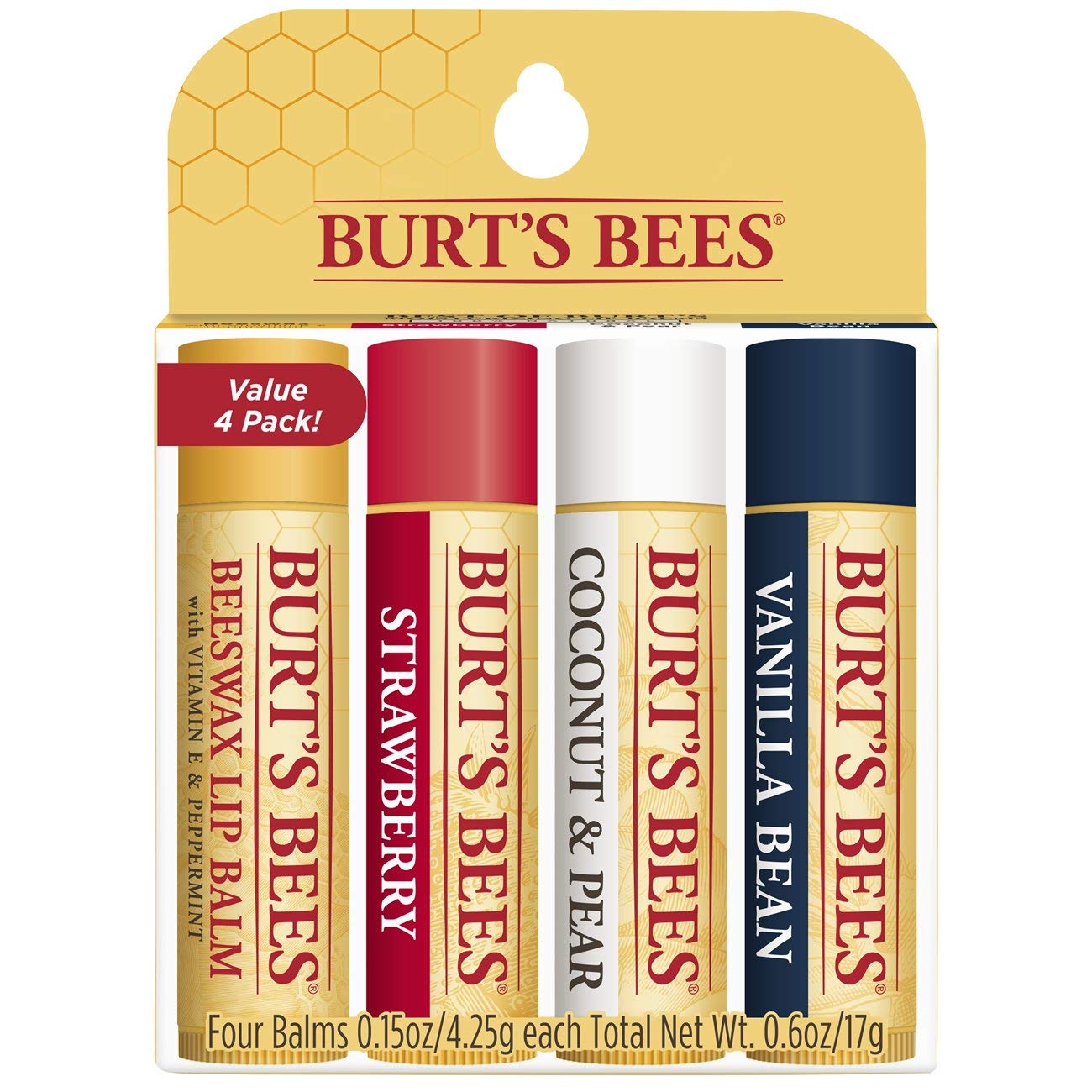 Burt's Bees Natural Lip Balms